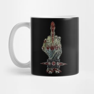 Zombie Metal Severed Hand  'The Finger' Mug